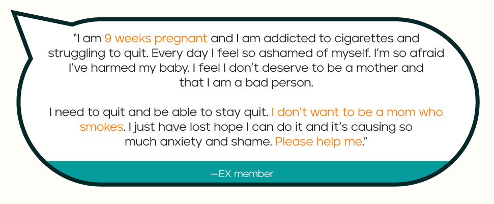 smoking cigarettes while pregnant personal stories